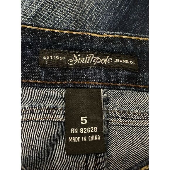 Southpole Bootcut Stretch Jeans Flap Pocket Women’s Junior’s Sz 5 - Picture 4 of 9